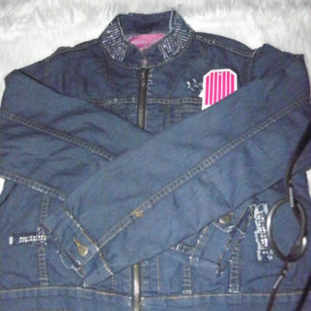 lightweight cropped Jean Jacket - Picture 3 of 6